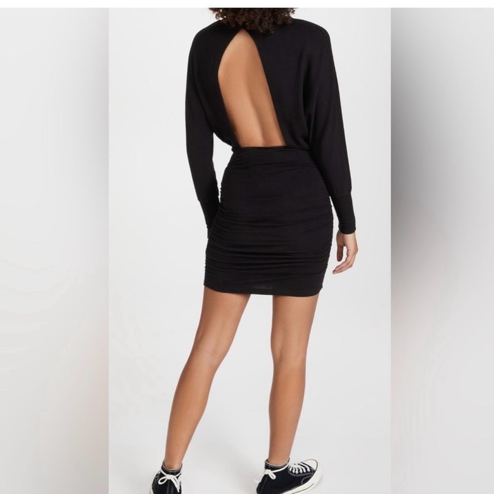 Elegant Black Open-Back Dress